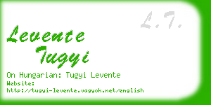 levente tugyi business card